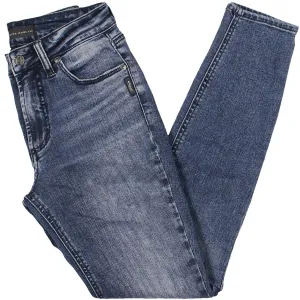 Silver Jeans Co. Damen Knopf-Mid Rise Skinny Jeans