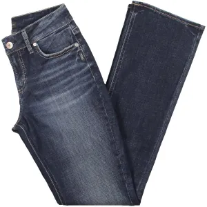 Silver Jeans Co. Damen Denim Bootcut Jeans mit Used-Optik