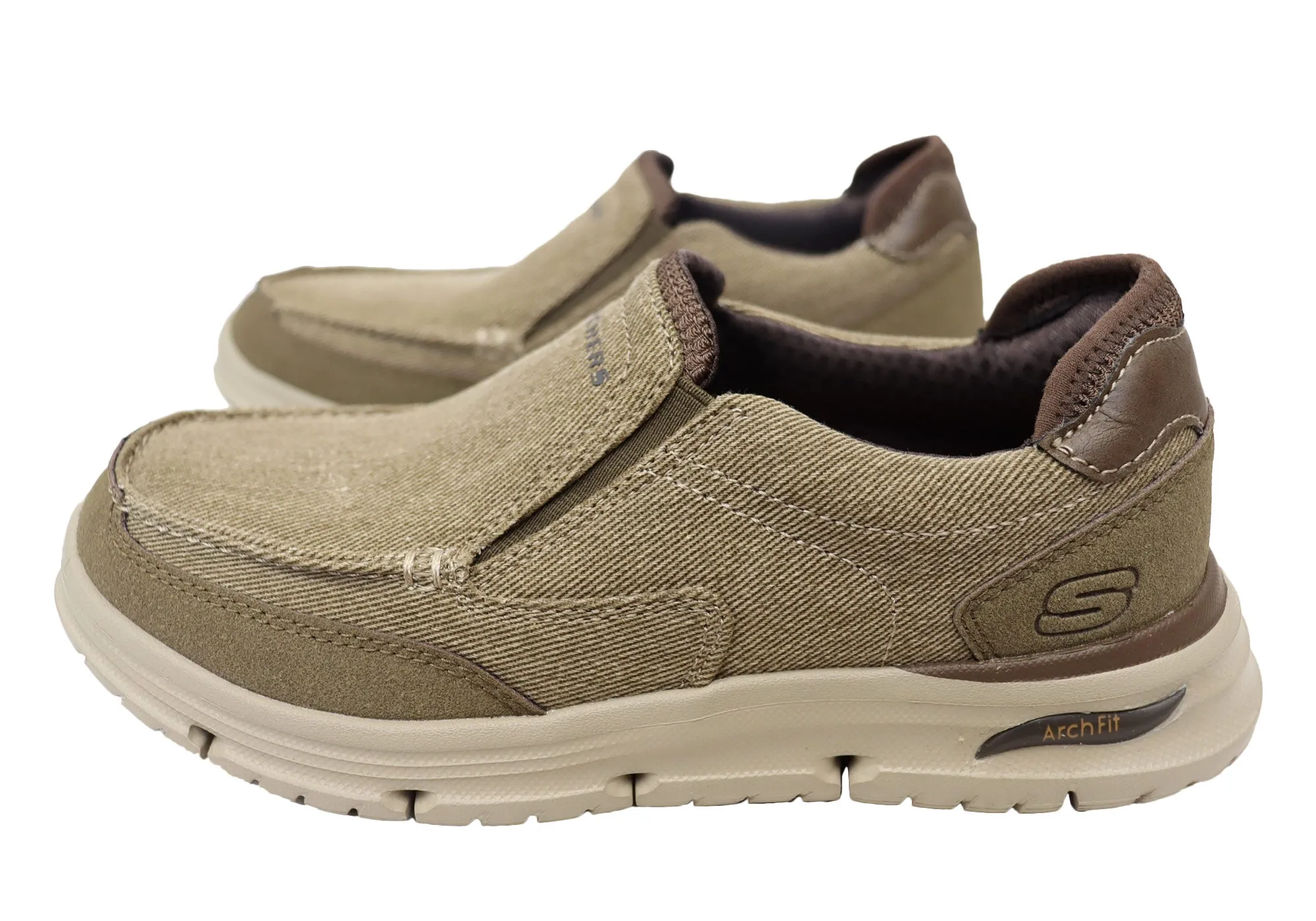 Skechers Herren Arch Fit Vortell Rothler Bequeme Schlupfschuhe Skechers Schuhe