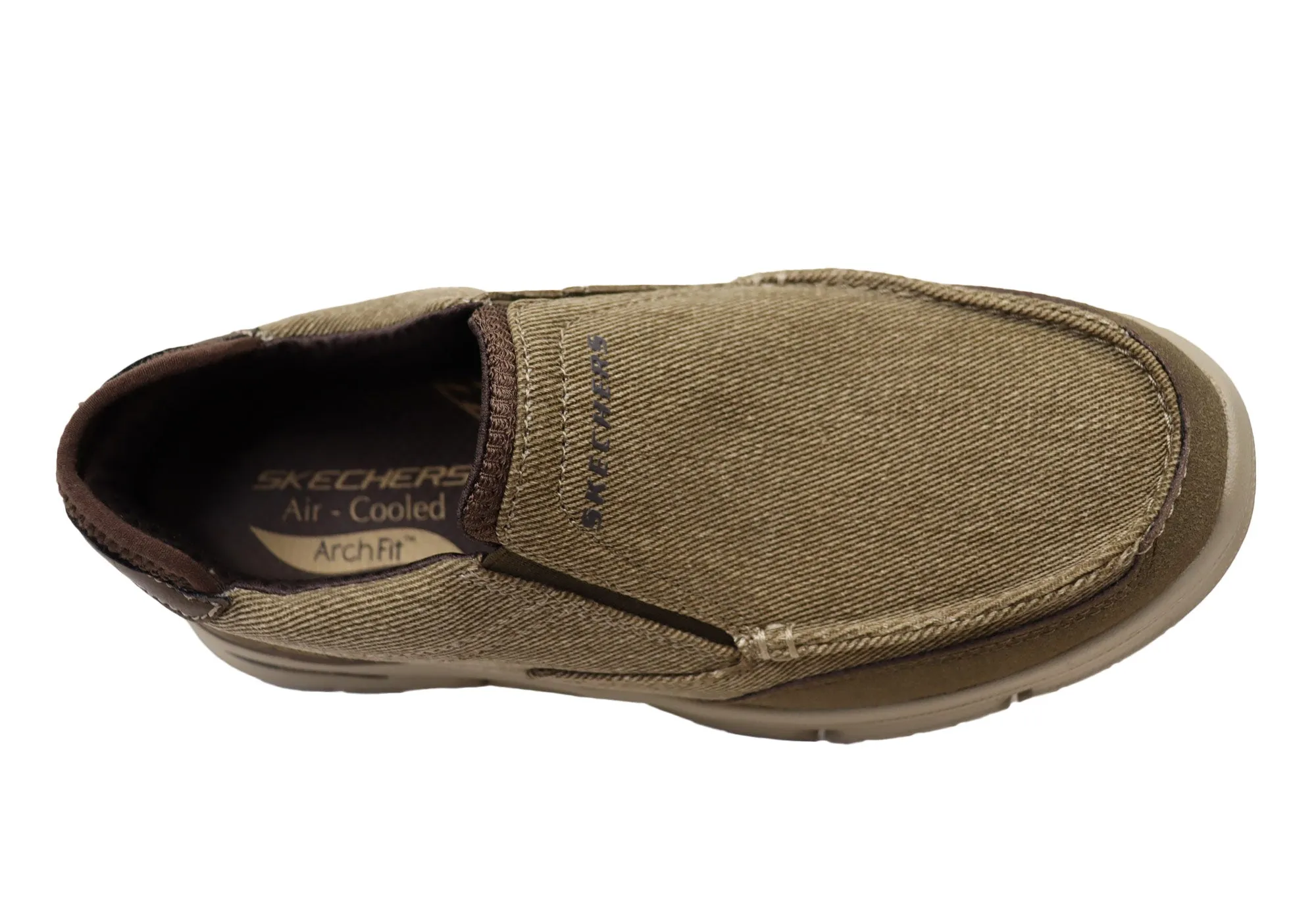 Skechers Herren Arch Fit Vortell Rothler Bequeme Schlupfschuhe Skechers Schuhe
