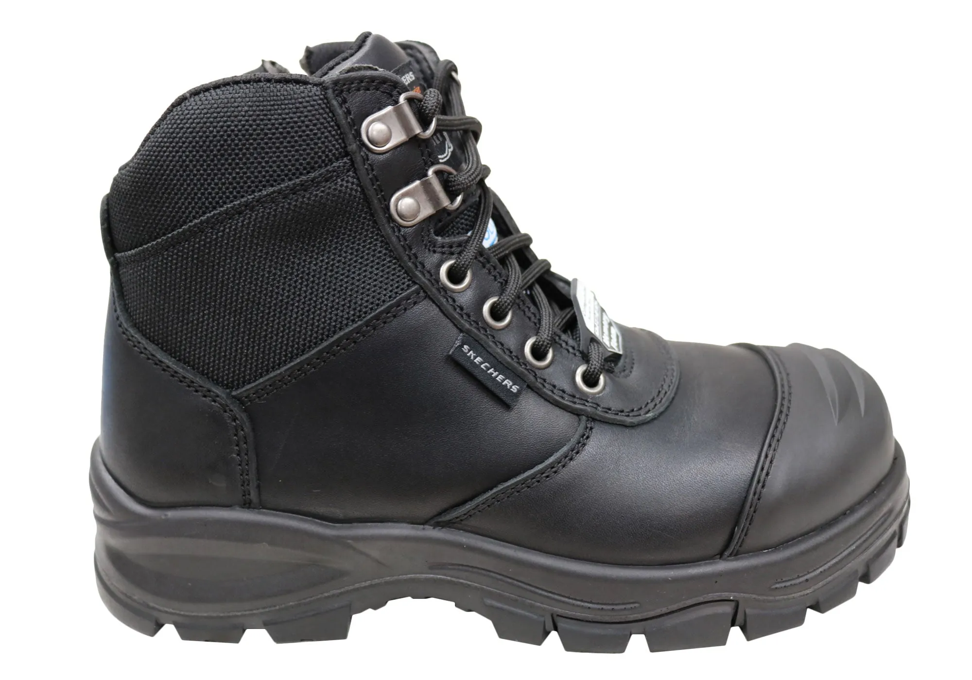 Skechers Herren Leder Arbeitsschuhe mit Composite-Zehenschutzkappe Skechers Schuhe