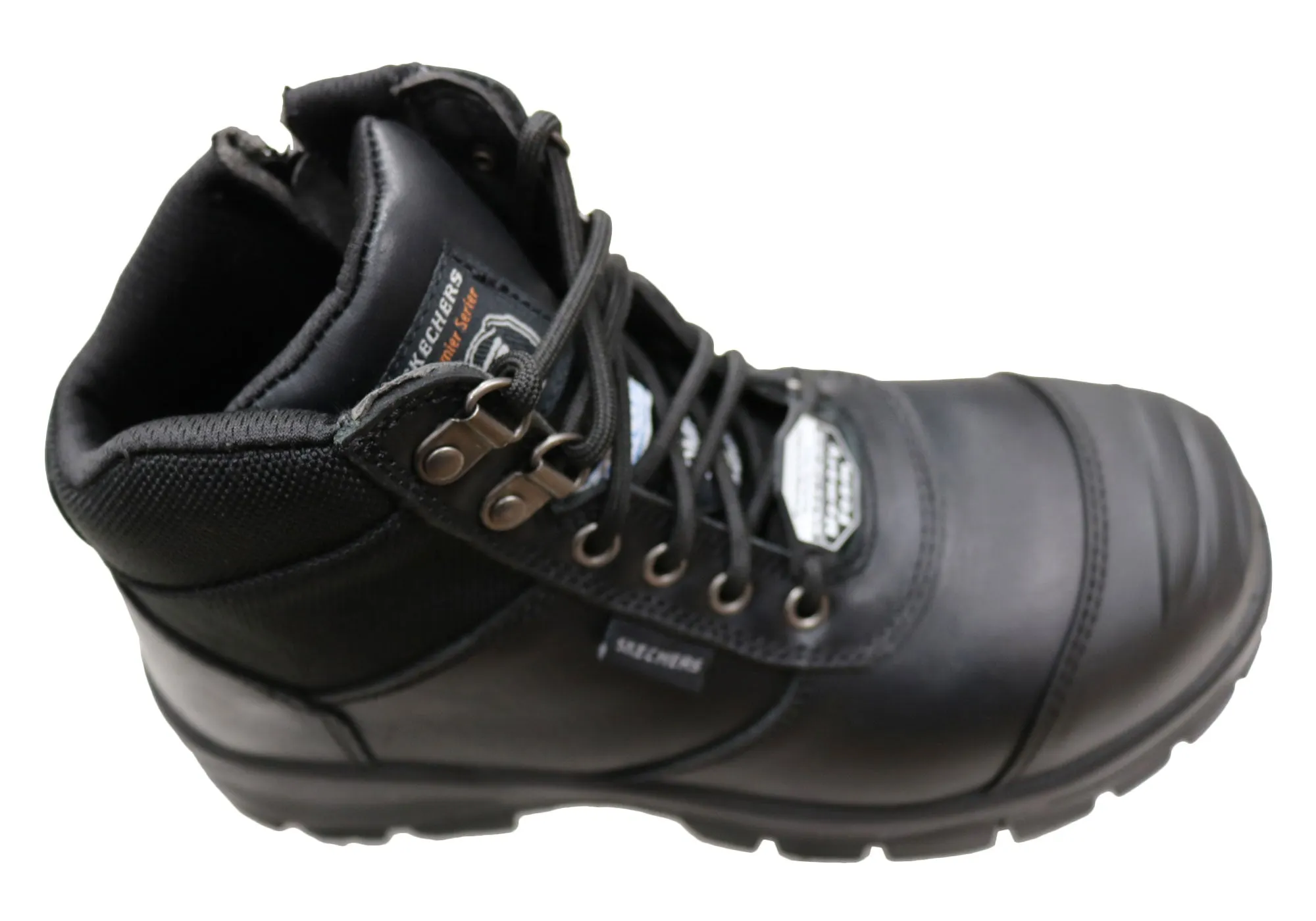 Skechers Herren Leder Arbeitsschuhe mit Composite-Zehenschutzkappe Skechers Schuhe