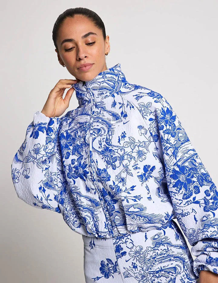 Sportswear-Kollektion Jacquard-Trackjacke - Weiß/Hyper Royal