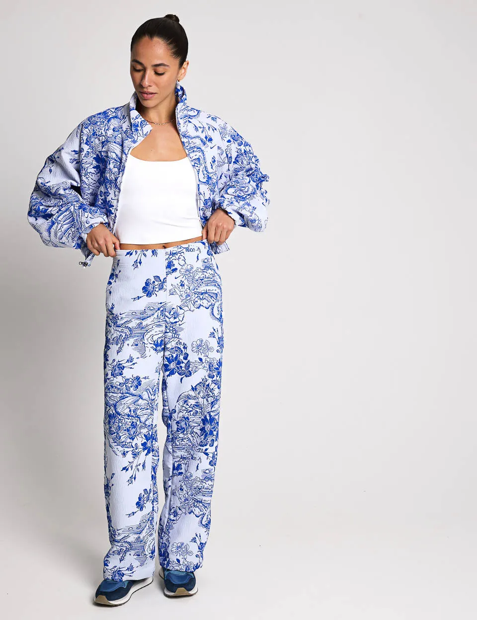 Sportswear-Kollektion Jacquard-Trackjacke - Weiß/Hyper Royal