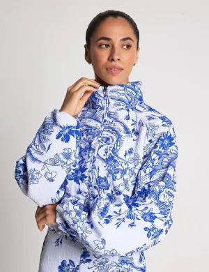 Sportswear-Kollektion Jacquard-Trackjacke - Weiß/Hyper Royal