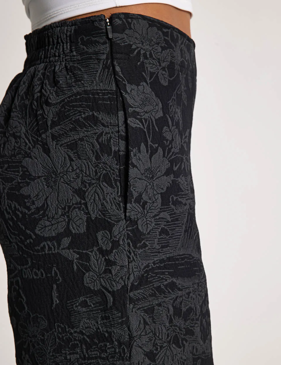 Sportswear-Kollektion Jacquard-Jogginghose - Schwarz/Anthrazit