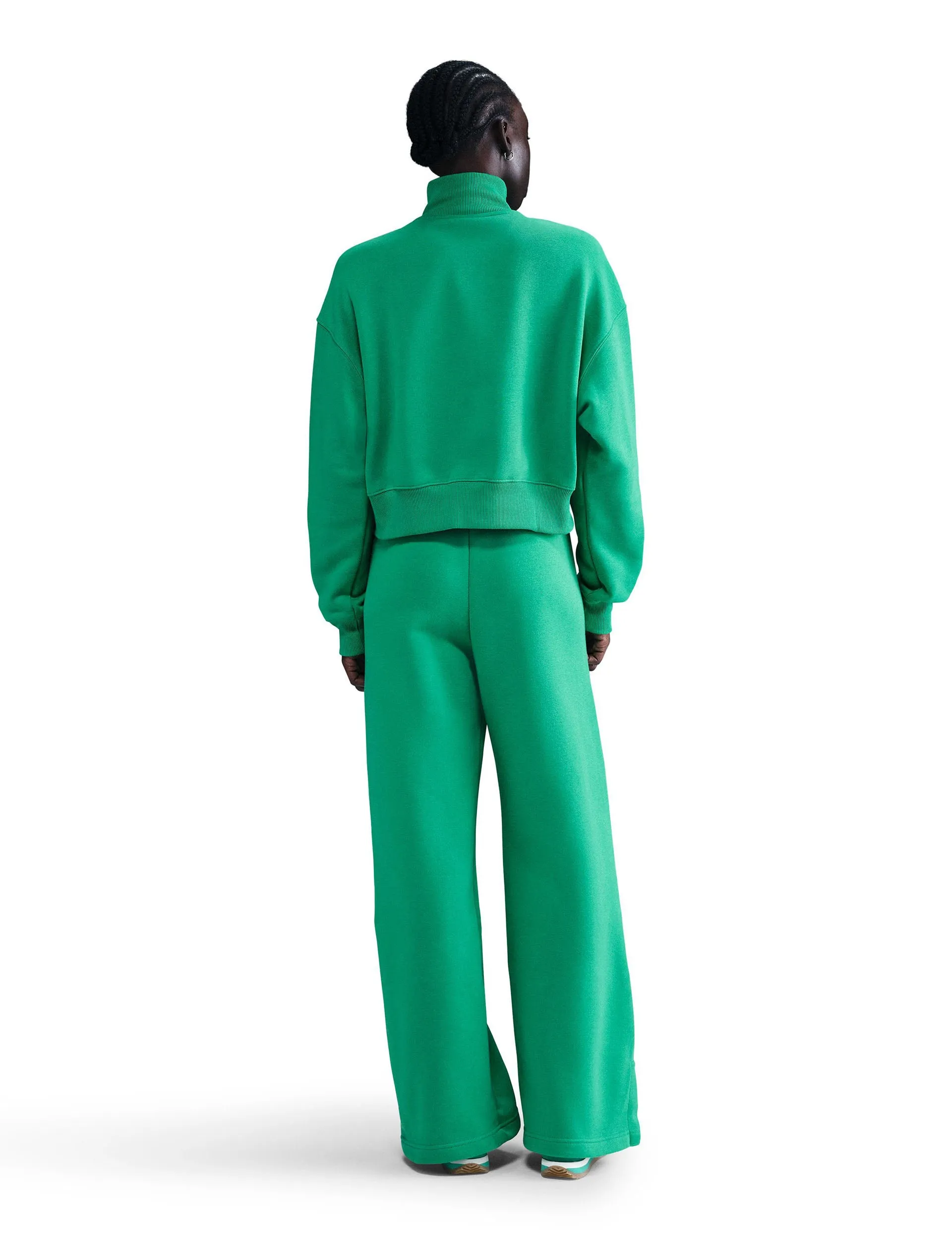 Sportswear Phoenix Fleece Crop Sweatshirt - Stadiongrün/Segel