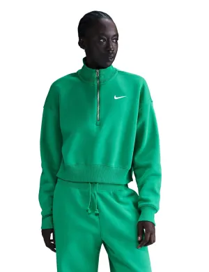 Sportswear Phoenix Fleece Crop Sweatshirt - Stadiongrün/Segel