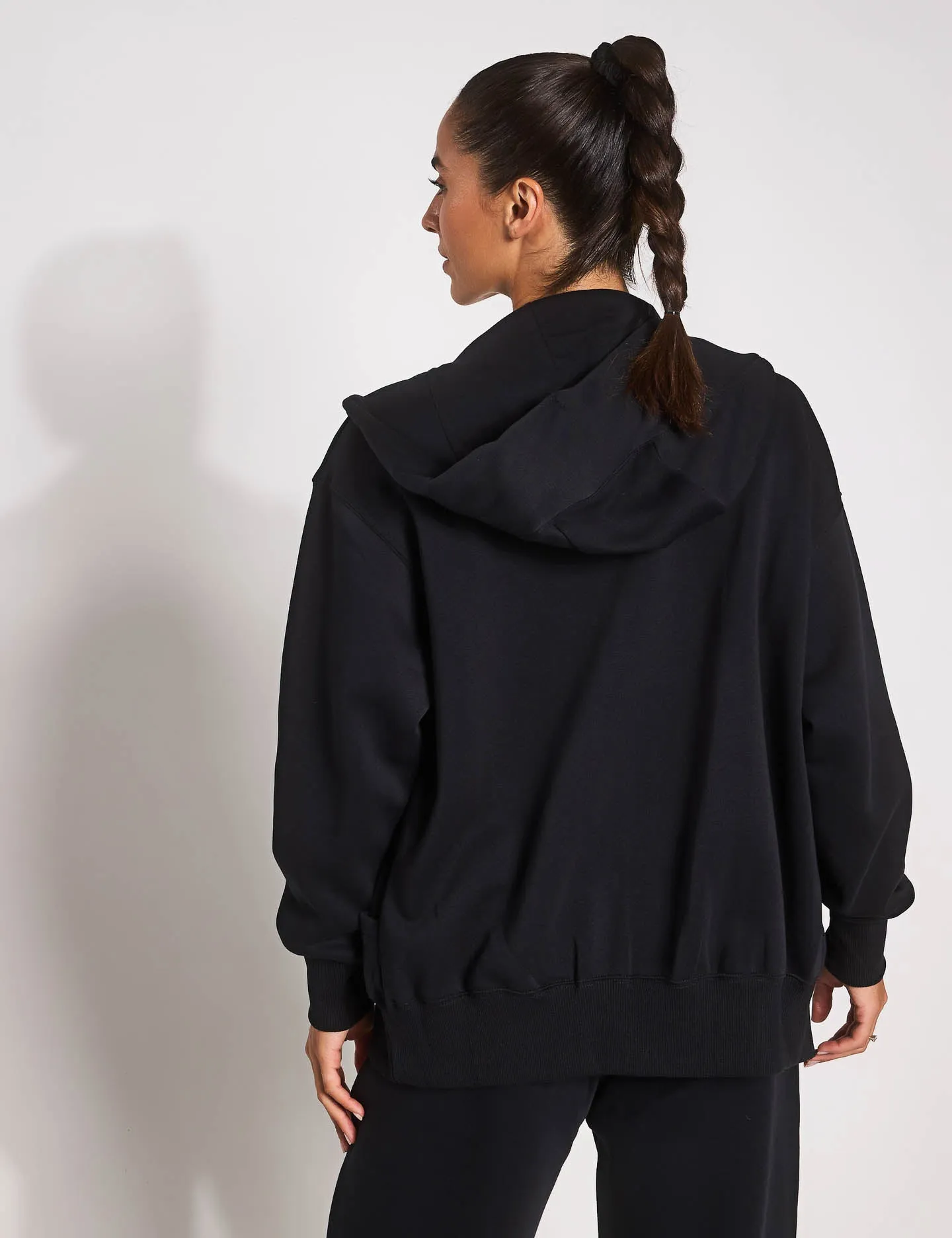 Sportswear Phoenix Fleece Übergroße Kapuzenjacke - Schwarz/Segeltuch