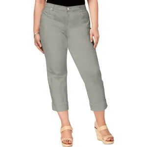 Style & Co. Damen Plus Capri-Jeans mit Umschlag und mittelhoher Taille