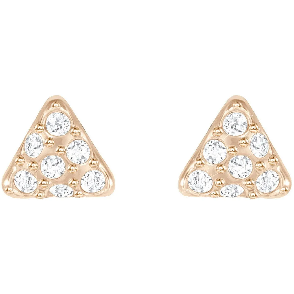 Swarovski Schmuck Swarovski Damen Ohrringe - Facet Schwan Kristalle Pave Roségold Stecker | 5358058
