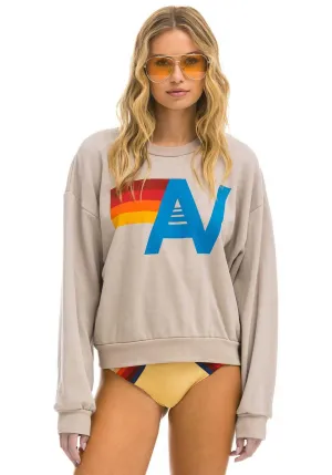 Sweatshirt Logo Crew Swrxlo Sand