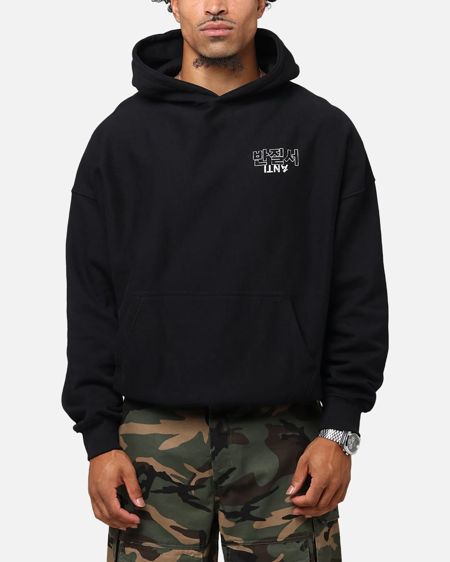 Die Anti-Order Agma Boxy Hoodie Schwarz