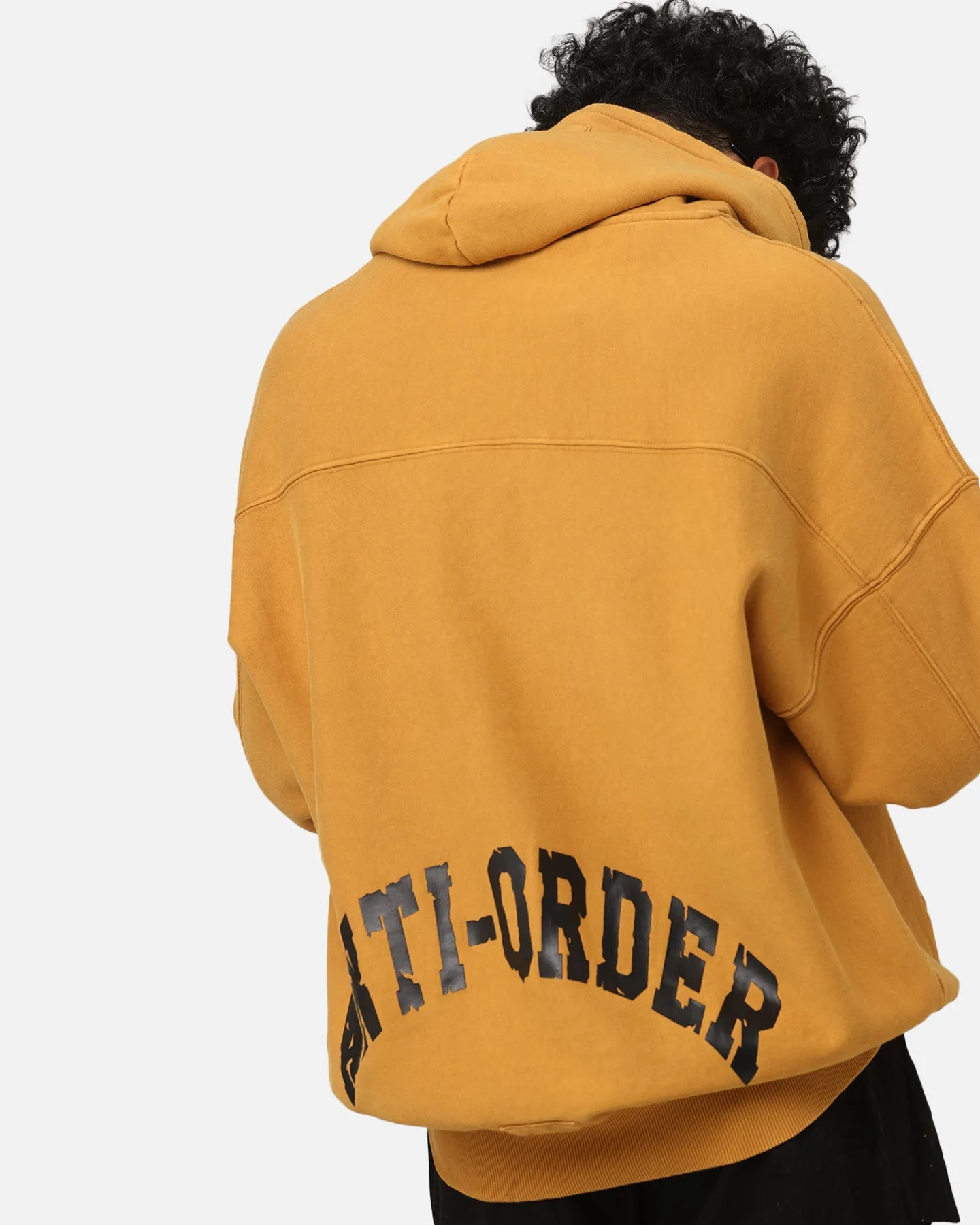 Die Anti-Order Archetyp Boxy Hoodie Senf