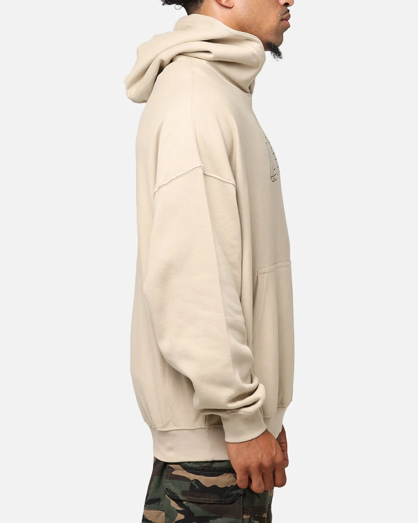 Der Anti-Order-Dimension Boxy Hoodie Stein