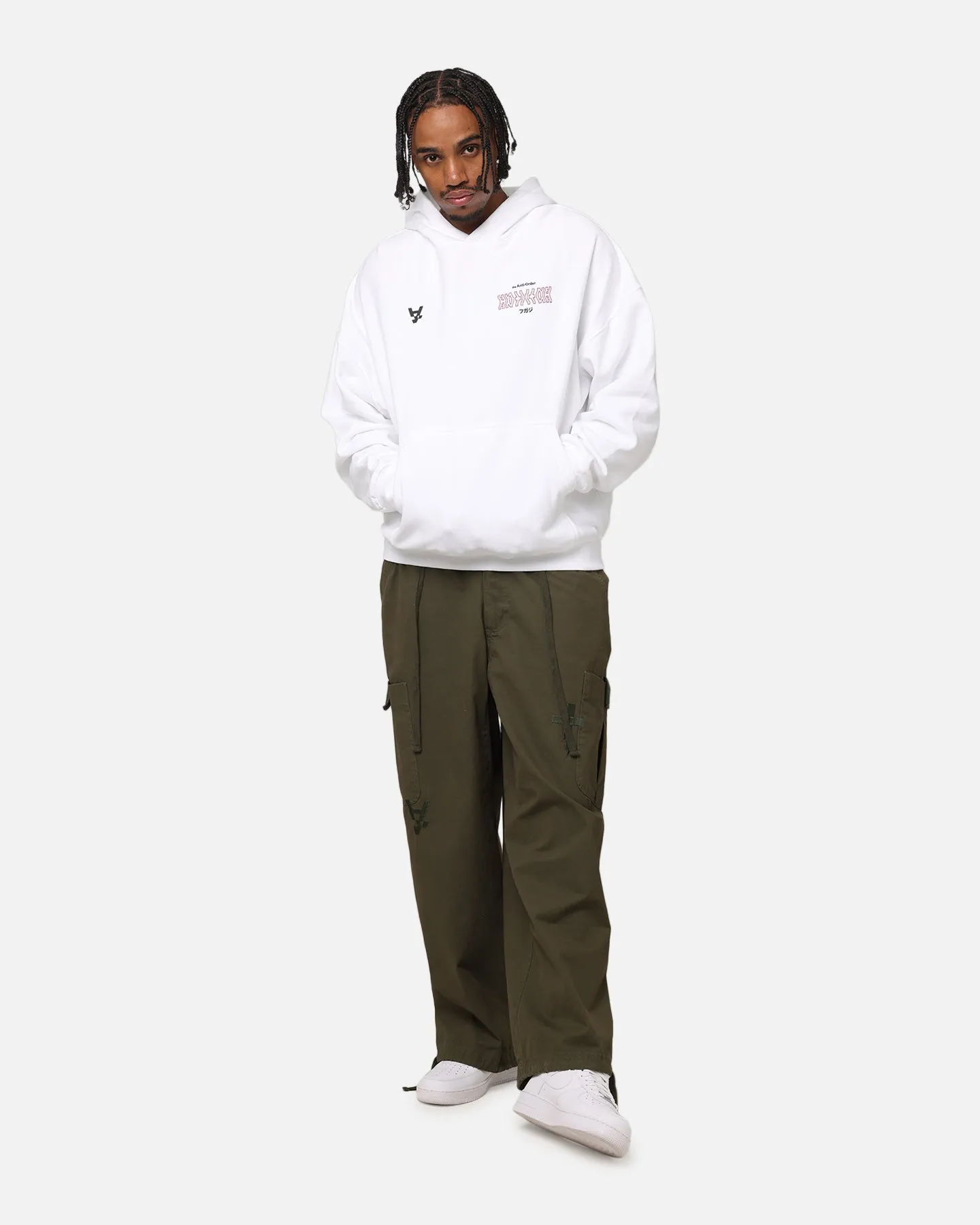 Die Anti-Order-Freedom-Boxy-Hoodie Weiß