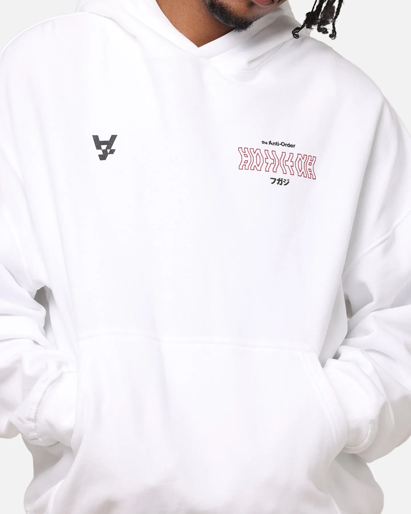 Die Anti-Order-Freedom-Boxy-Hoodie Weiß