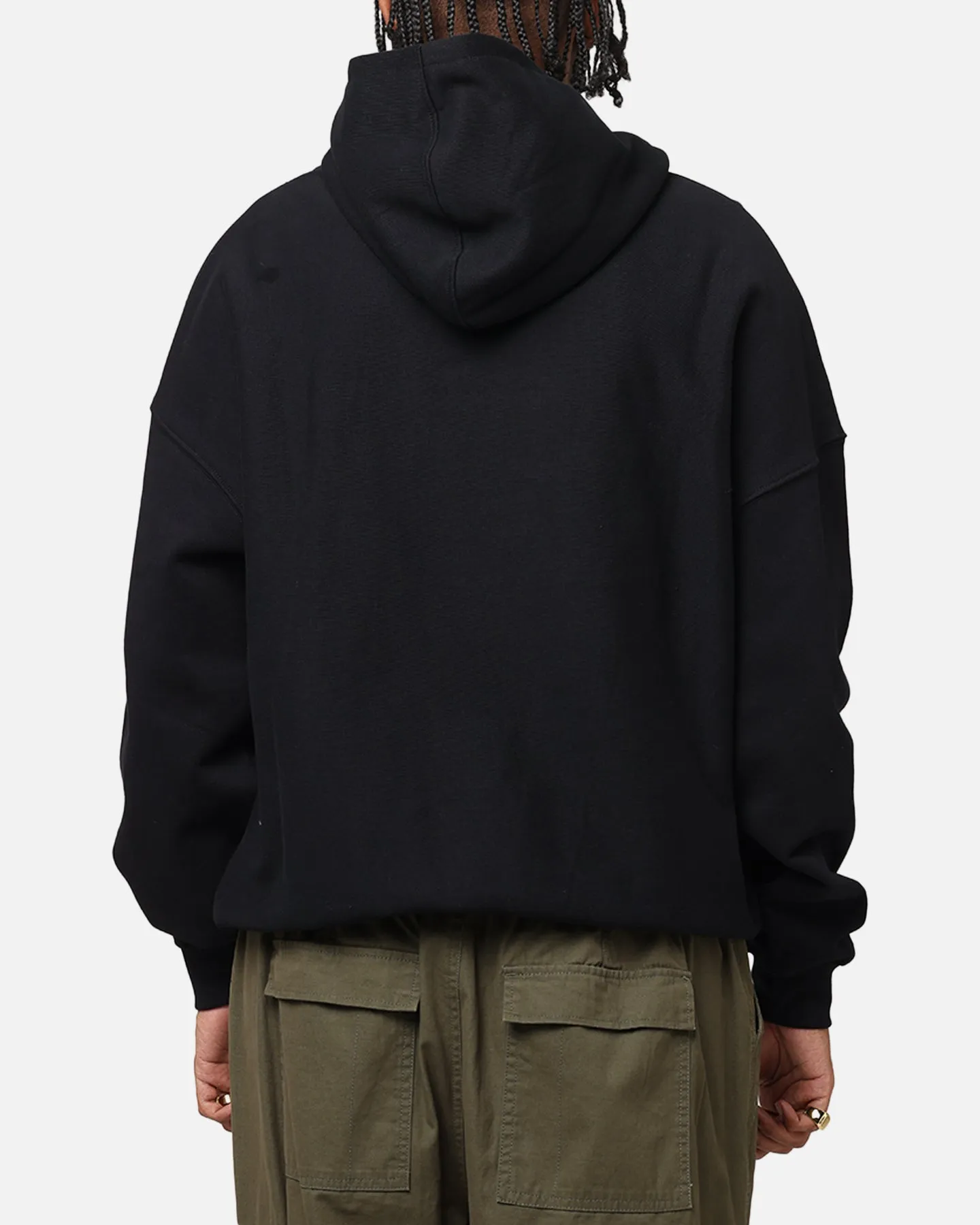Die Anti-Order-Prozess Boxy Hoodie Schwarz