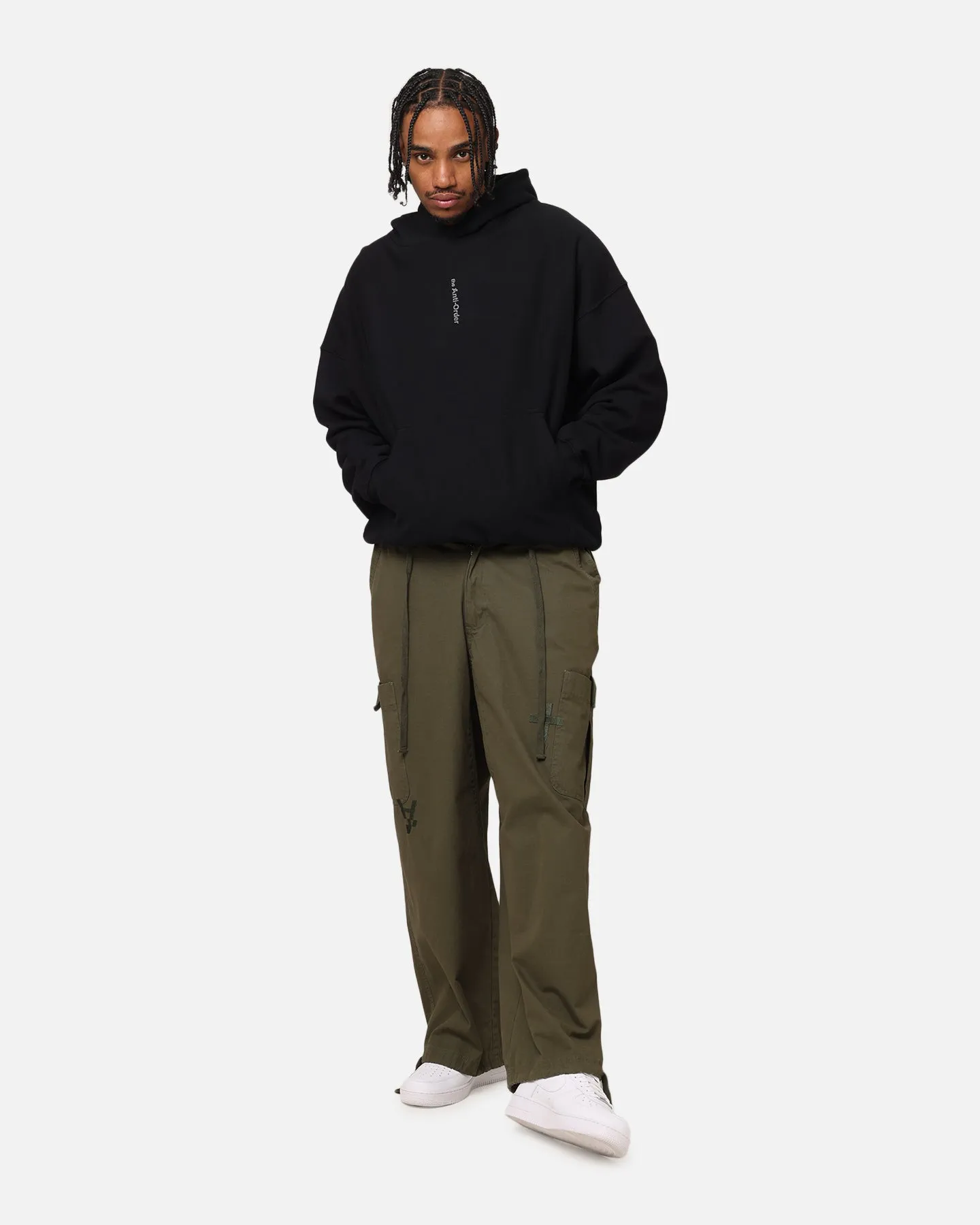 Die Anti-Order-Prozess Boxy Hoodie Schwarz