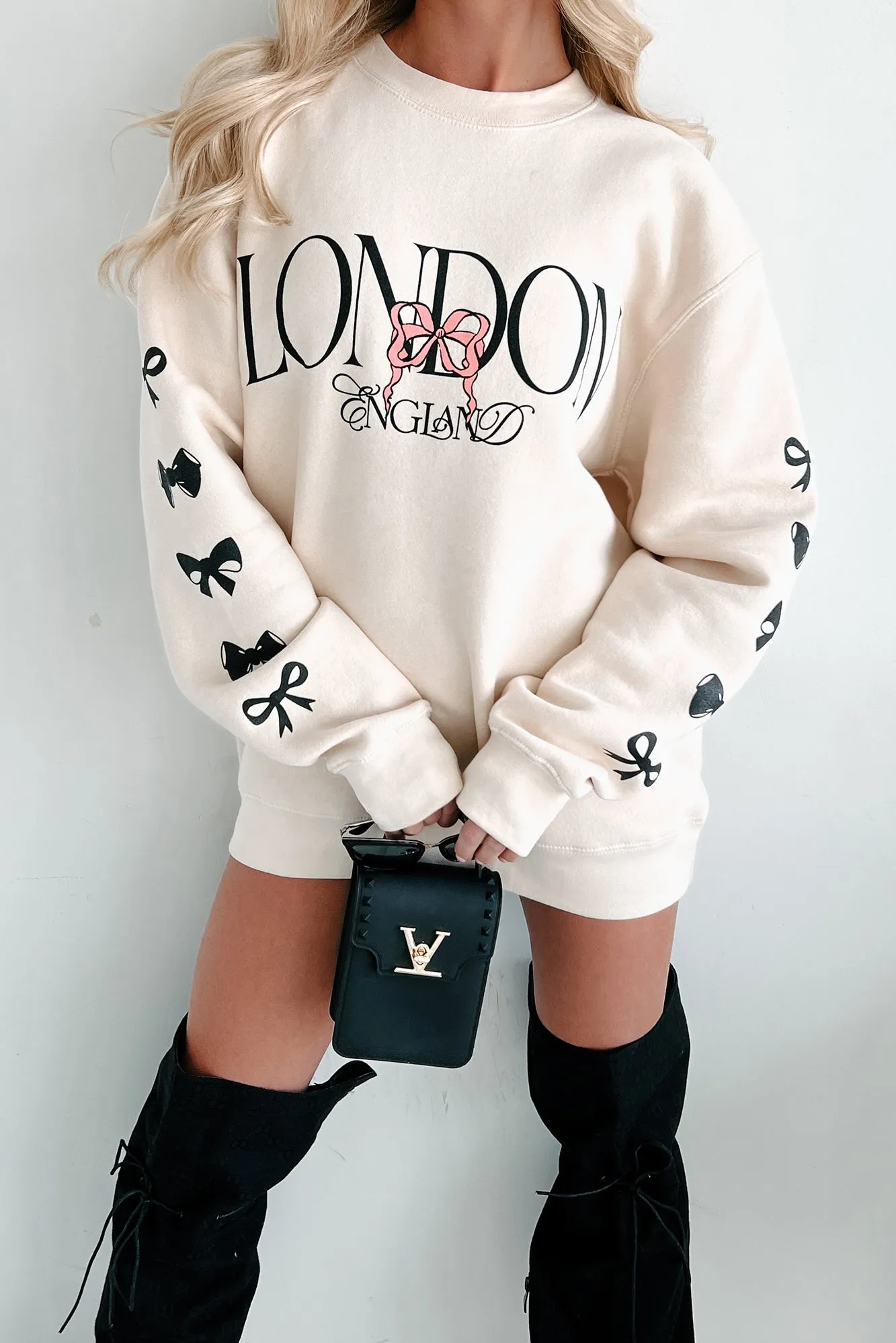 Der London Life Graphic Sweatshirt (Elfenbein)