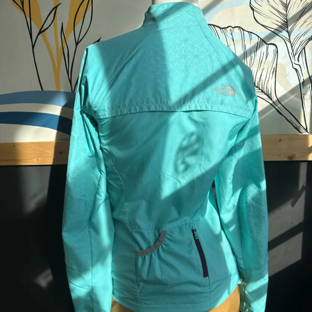The North Face The North Face - Damen Windbreaker Jacke mit vollem Reißverschluss - UVP 120 $: Minzgrün/Hellblau-Damen-XS
