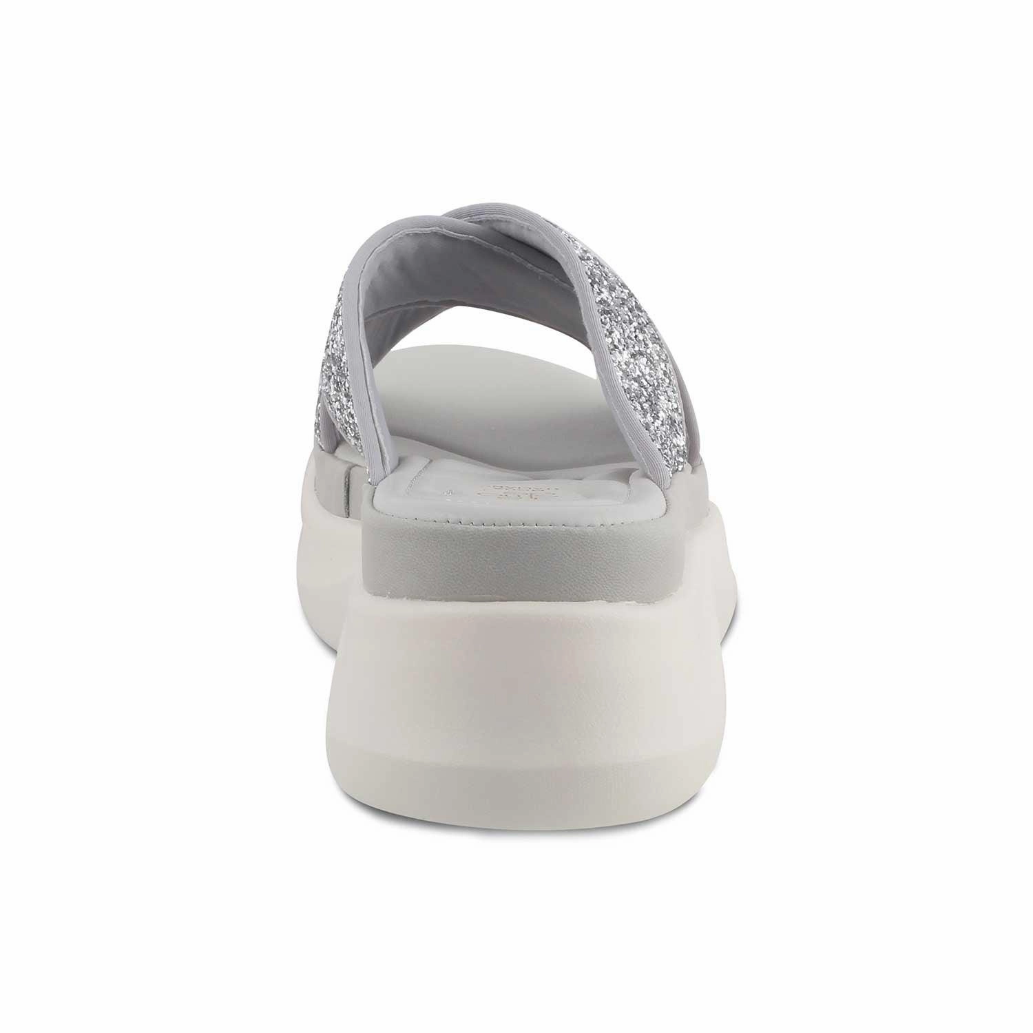 The Arlon Silver Women's Dress Wedge Sandals Tresmode