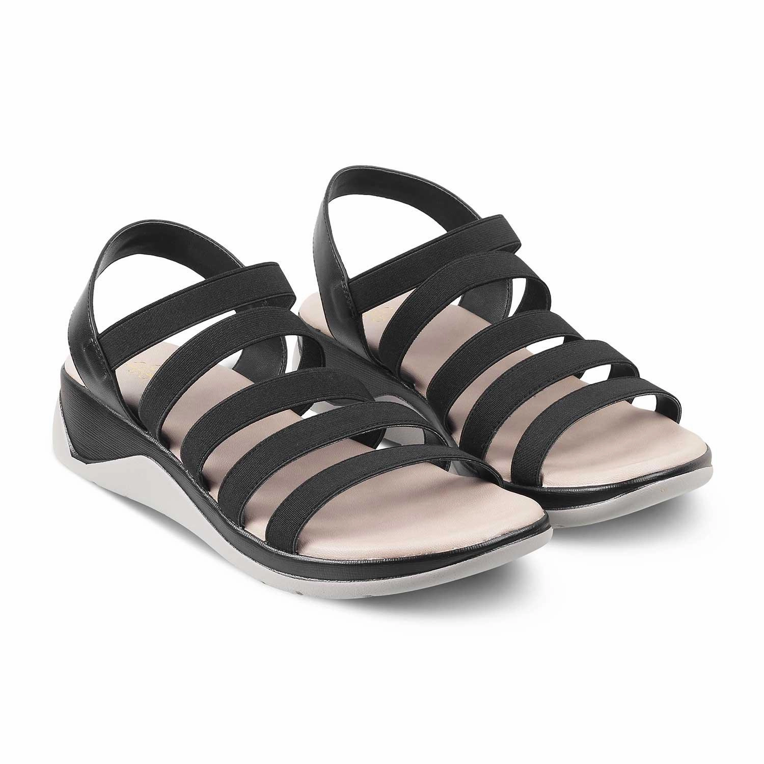 Die Cab Black Damen Freizeit Keil Sandalen Tresmode