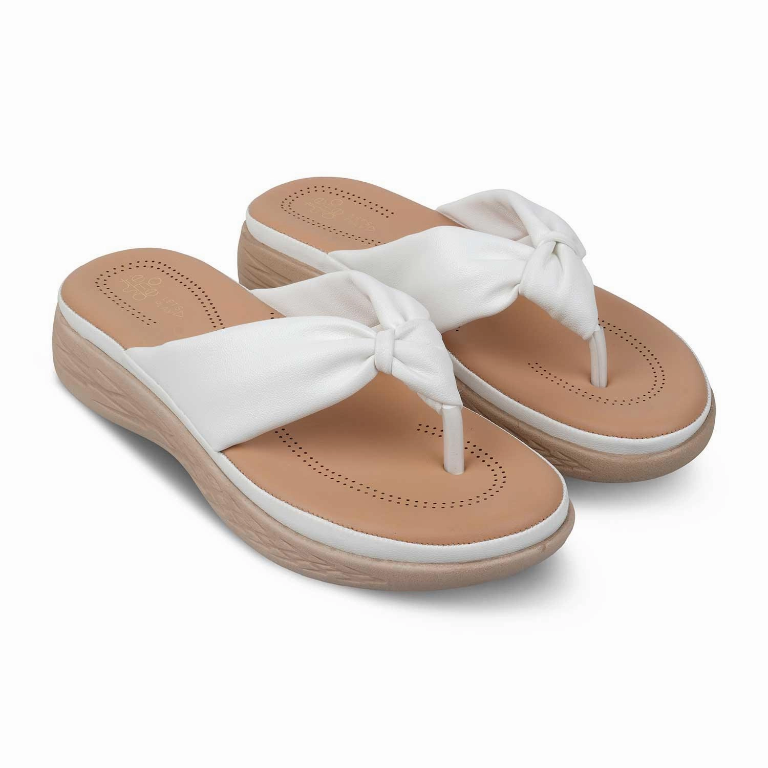 Die Habi White Damen Freizeit Keilabsatz Sandalen Tresmode