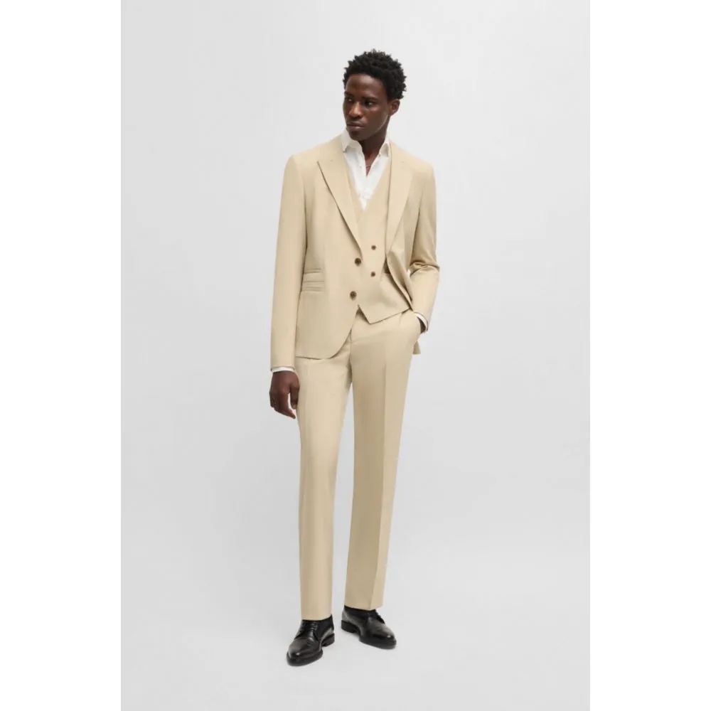 Dreiteiliger Slim-Fit-Anzug im Mohair-Look-Dobby-Design
