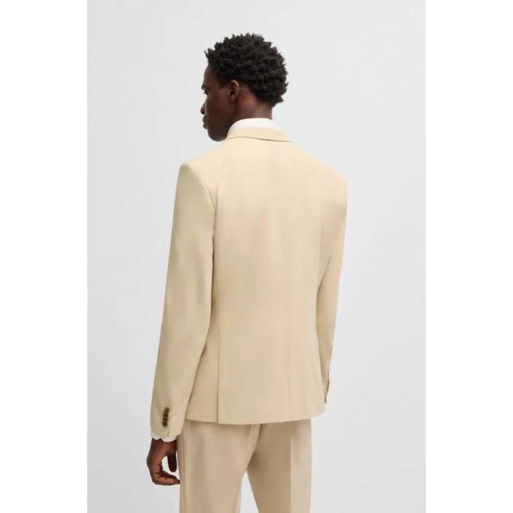 Dreiteiliger Slim-Fit-Anzug im Mohair-Look-Dobby-Design