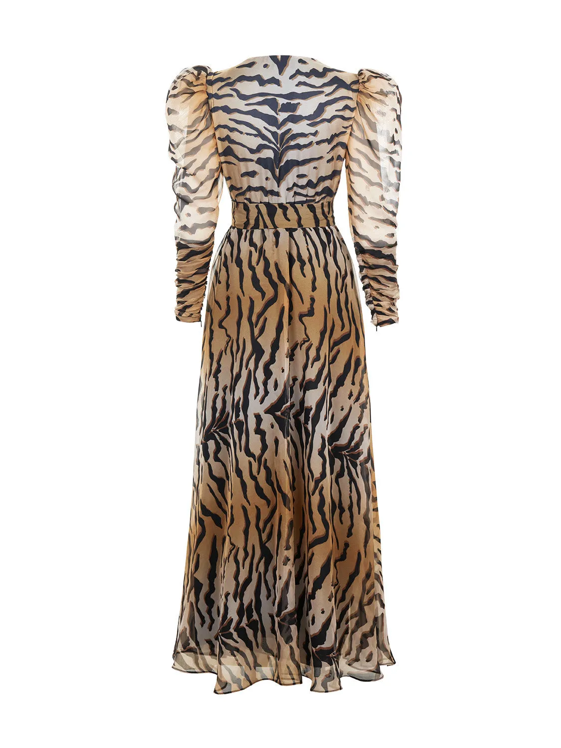 Tigerprint-Langes Kleid