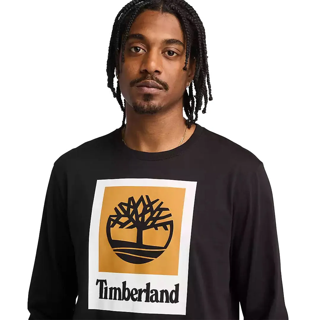 Timberland - Herren Langarm T-Shirt mit Stack Logo (TB0A5VBB 001)