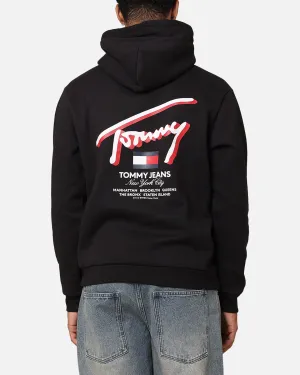Tommy Jeans Reg 3D Street TJ Kapuzenpullover Schwarz