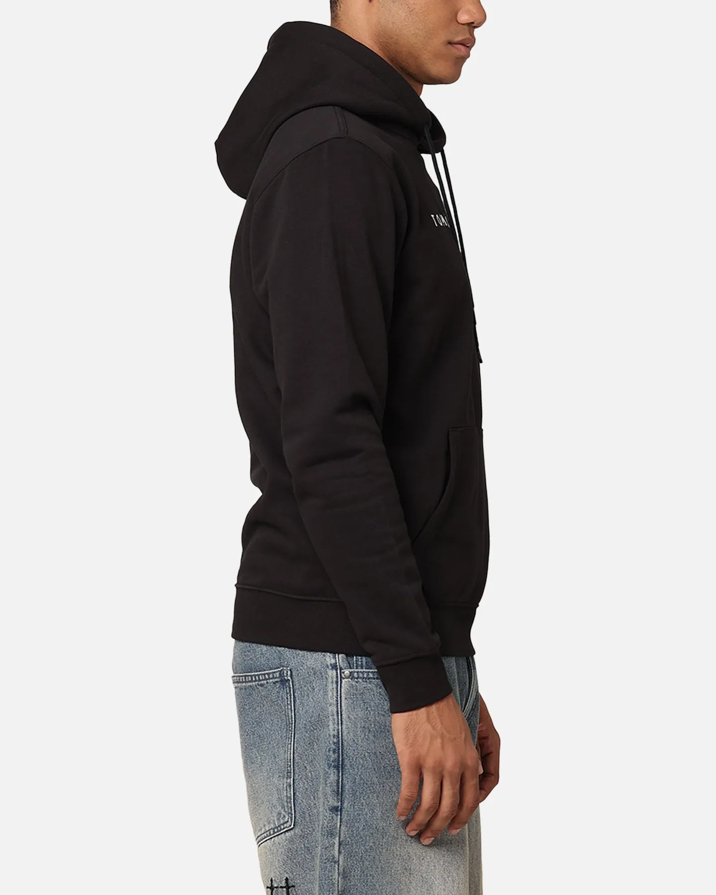 Tommy Jeans Reg Linear Logo Hoodie Schwarz