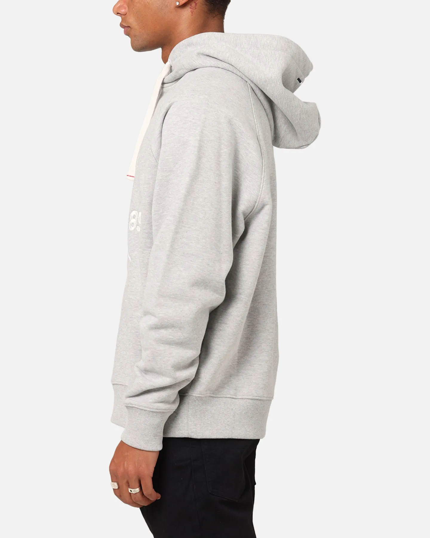 Tommy Jeans Terry Hoodie Hellgrau Heat