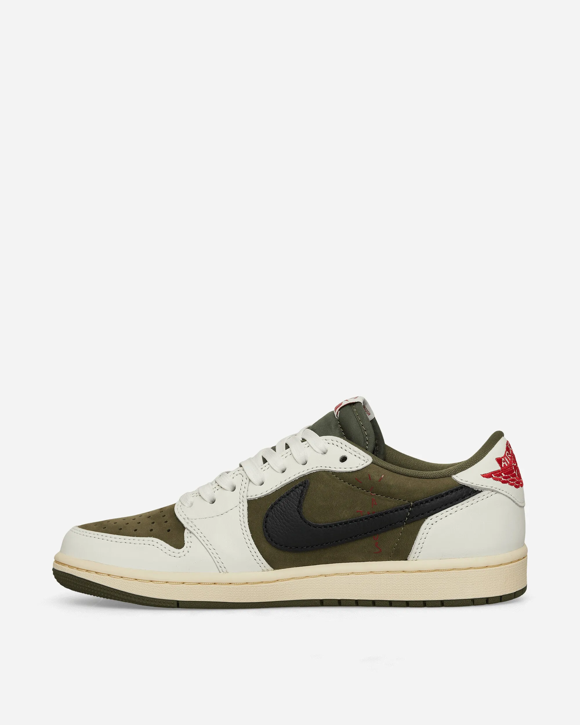 Travis Scott Air Jordan 1 Low Sneakers Mittel Oliv