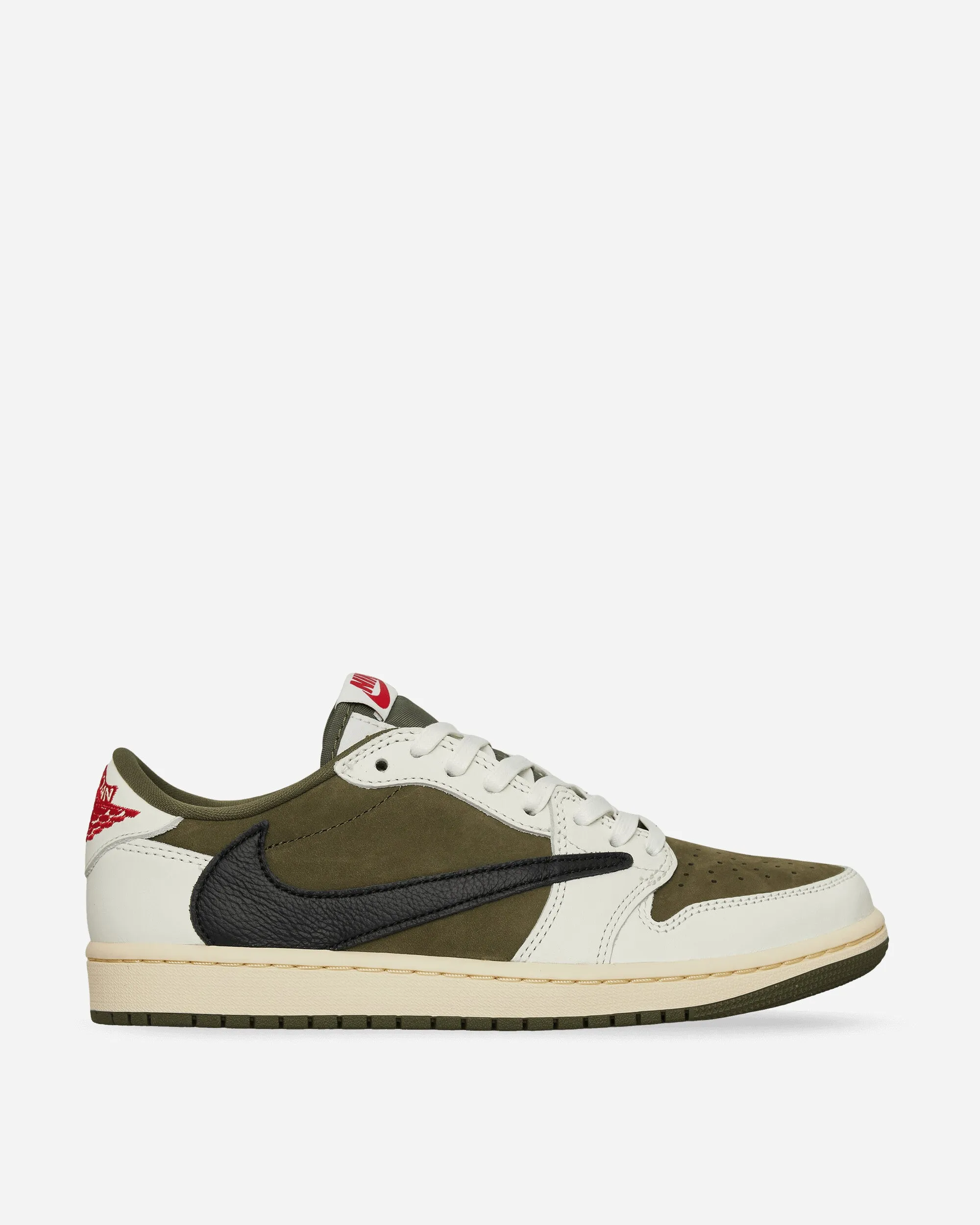 Travis Scott Air Jordan 1 Low Sneakers Mittel Oliv