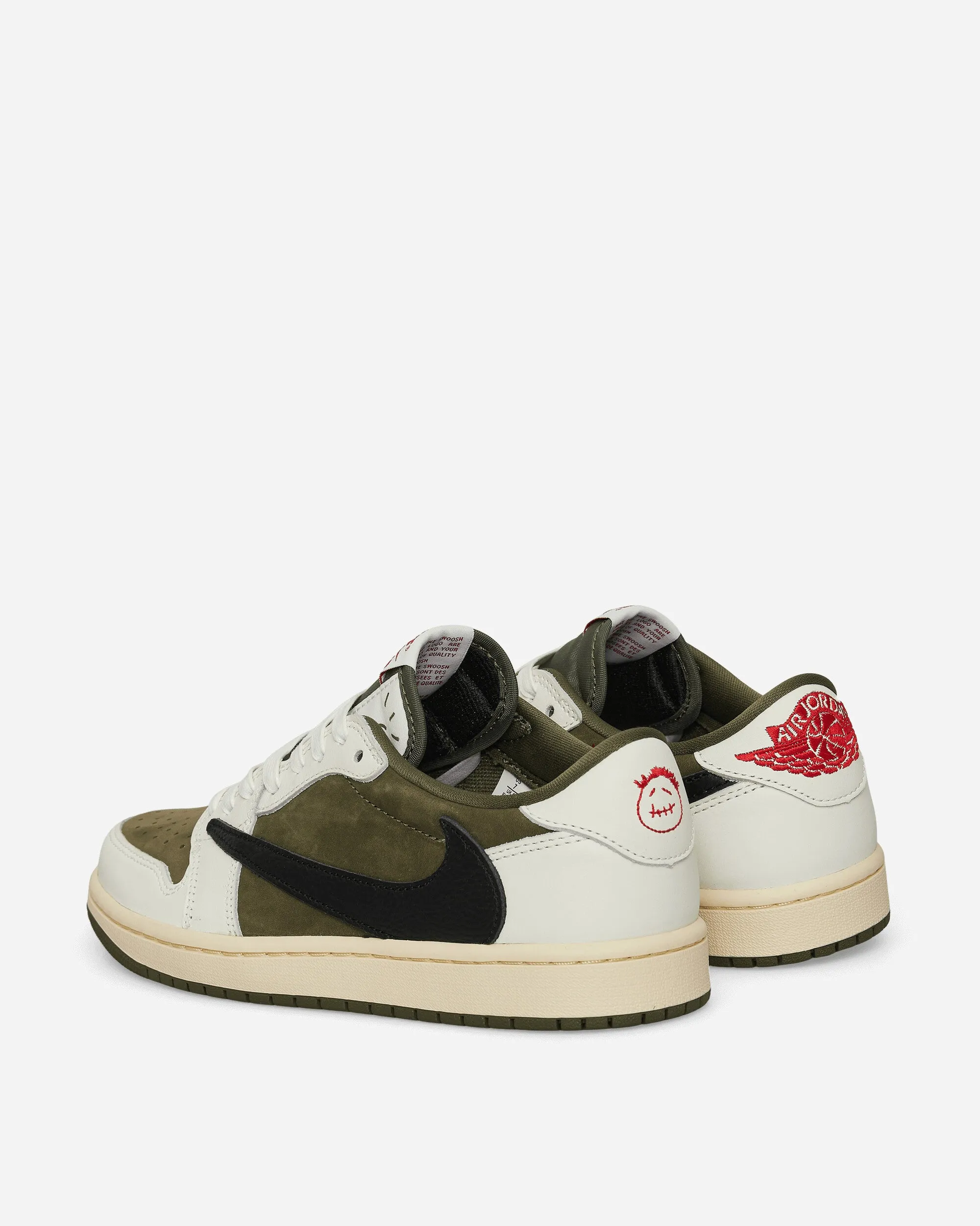 Travis Scott Air Jordan 1 Low Sneakers Mittel Oliv