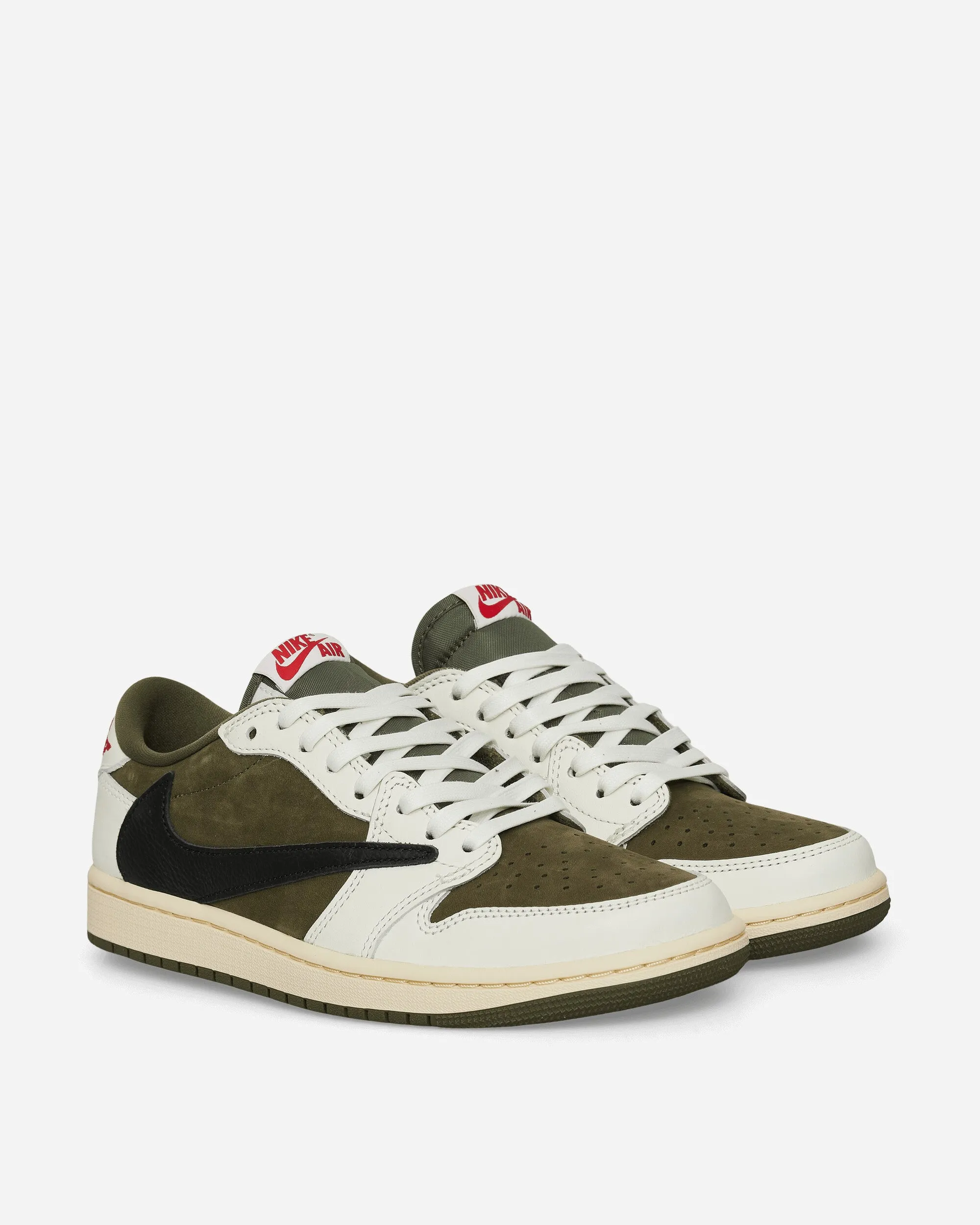 Travis Scott Air Jordan 1 Low Sneakers Mittel Oliv