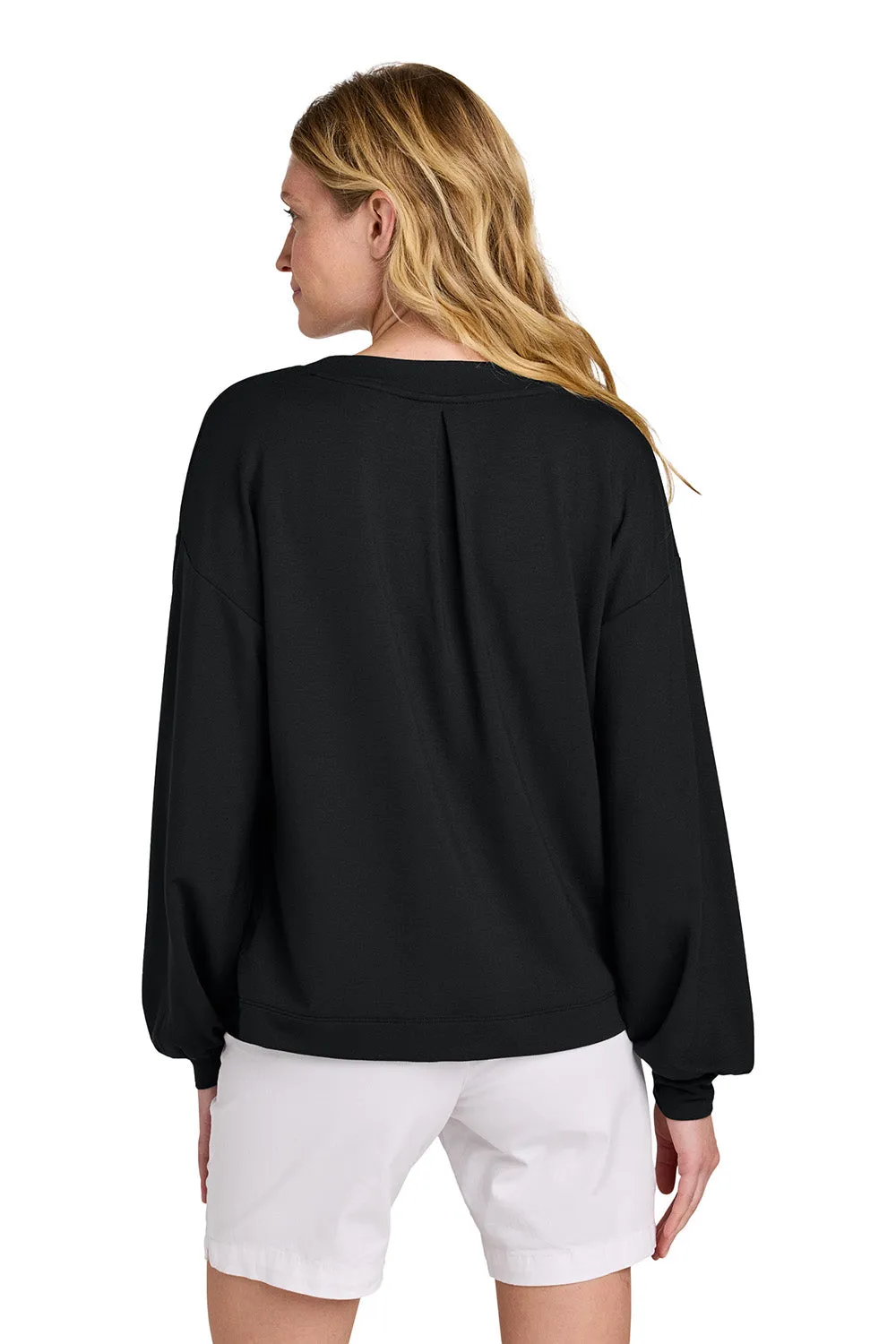 TravisMathew Damen Long Weekend V-Ausschnitt Sweatshirt - Schwarz