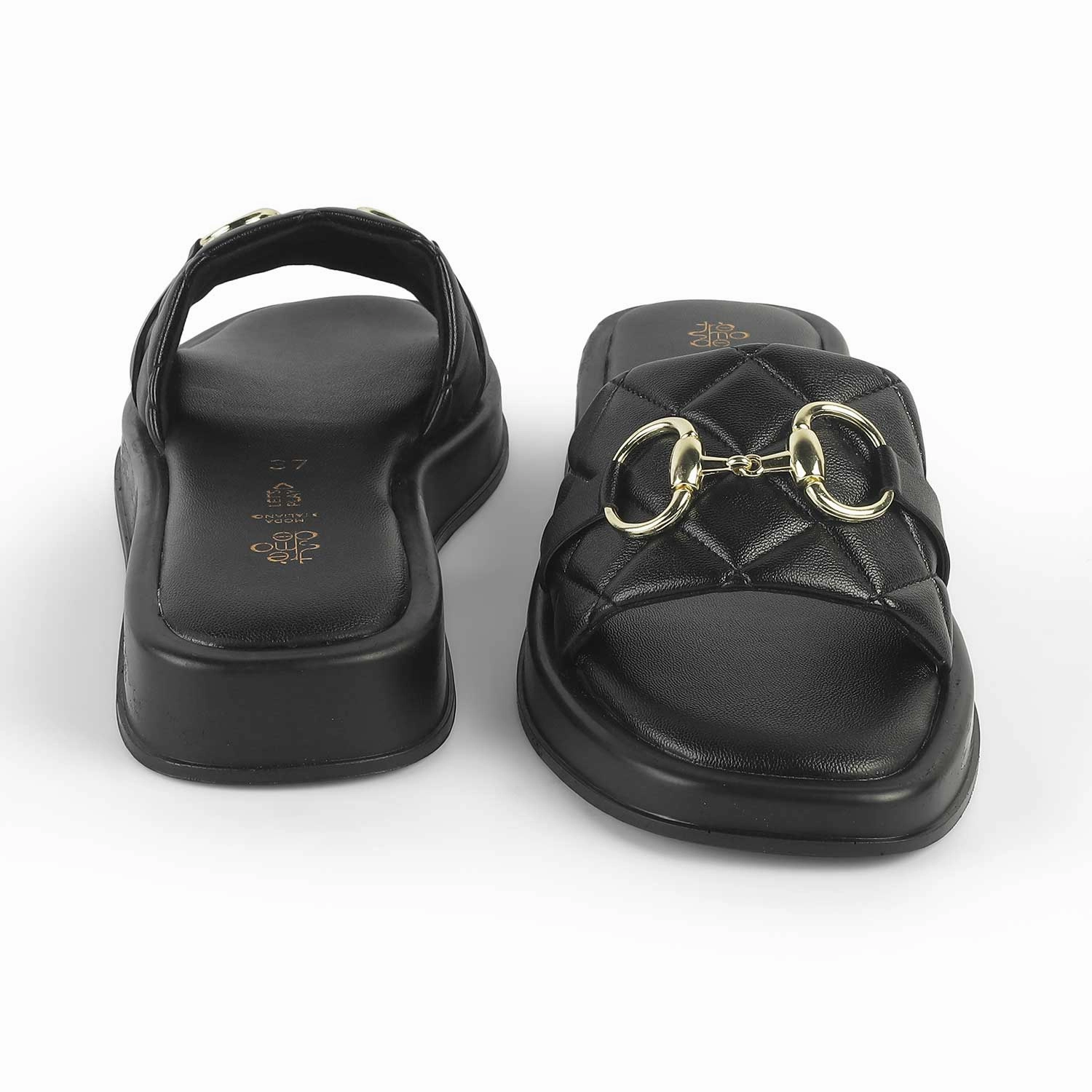 Tresmode Arezzo Schwarze Damen Freizeit Keilabsatzschuhe