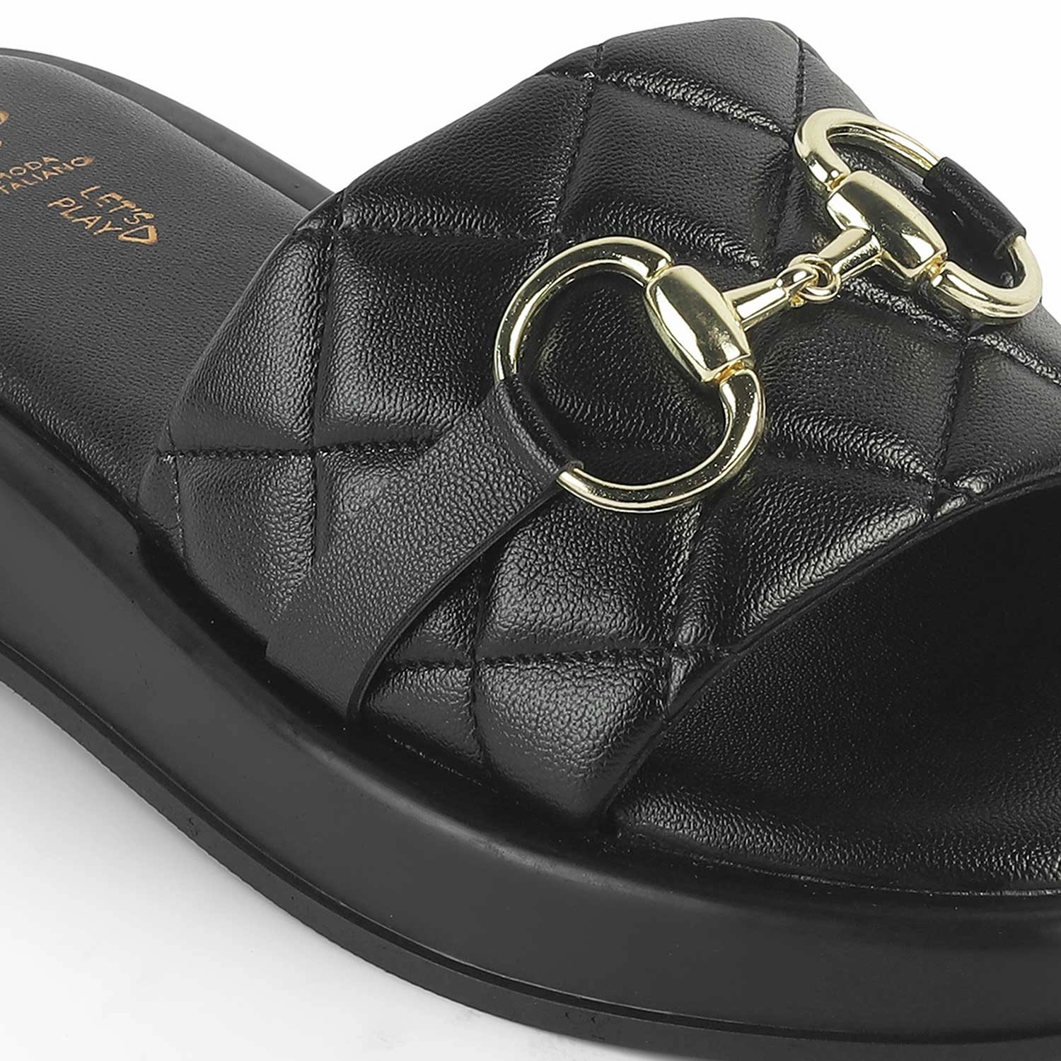Tresmode Arezzo Schwarze Damen Freizeit Keilabsatzschuhe