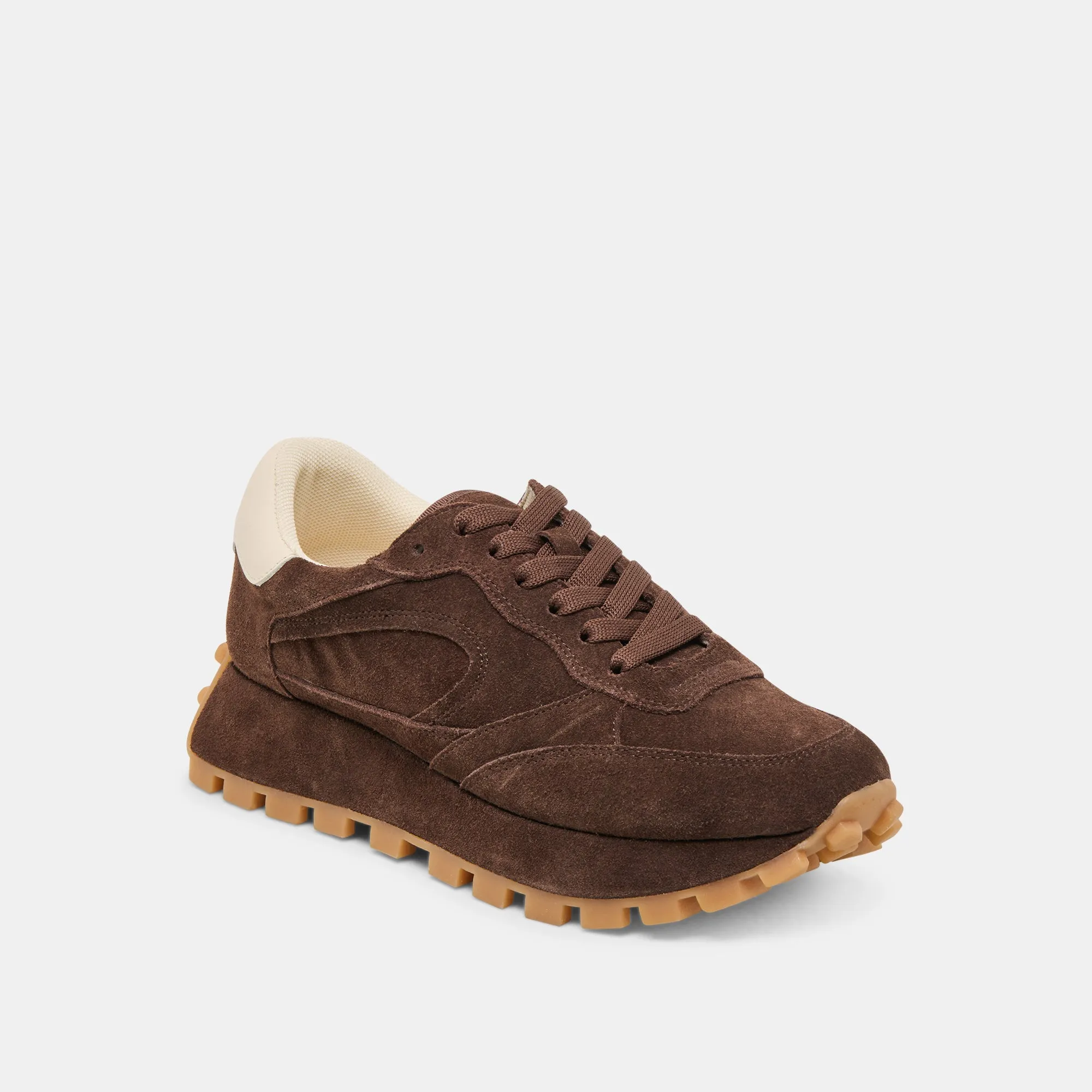 TRICIA SNEAKERS DK BRAUN WILDLEDER