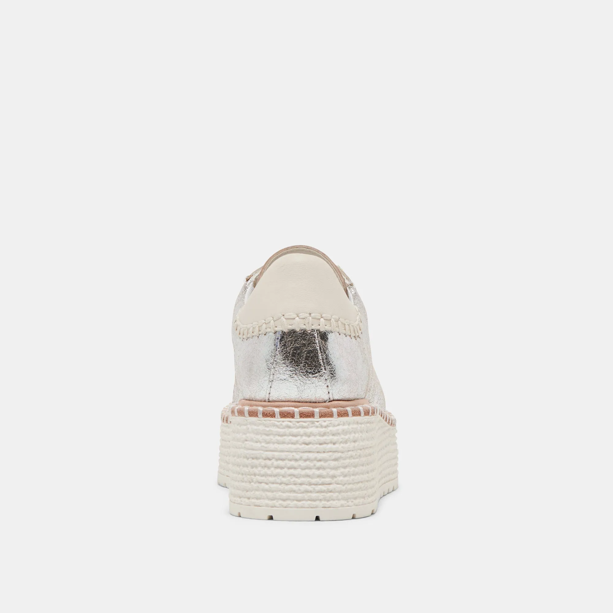 TWAIN SNEAKERS SILBER GECRACKTES LEDER
