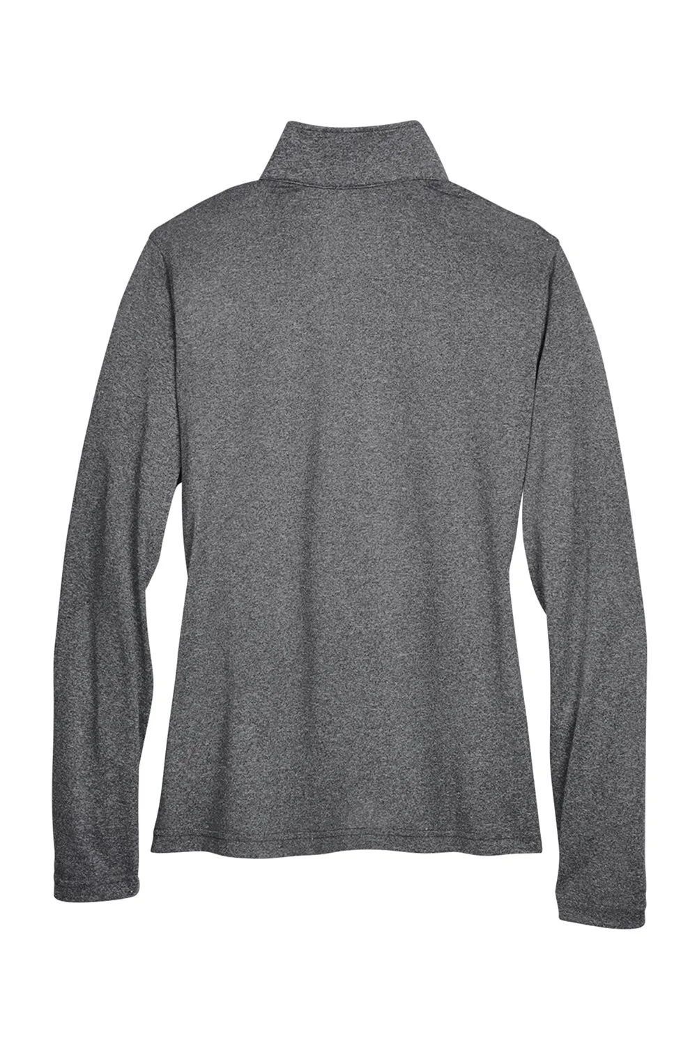 UltraClub Damen Heather Cool & Dry Performance Feuchtigkeitstransportierendes 1/4-Zip Sweatshirt - Heather Schwarz