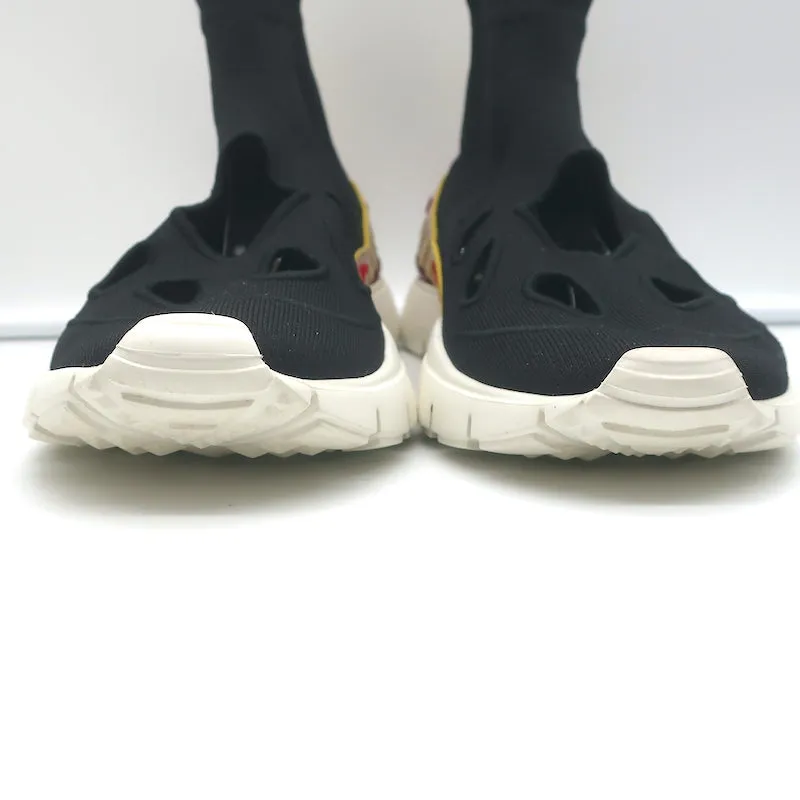 Valentino Heroes Cutout Socken-Sneakers Schwarz Dehnbare Strickware Größe 41
