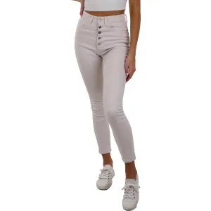 WeWoreWhat Damen The Danielle High Waist Skinny Jeans mit Knöchellänge
