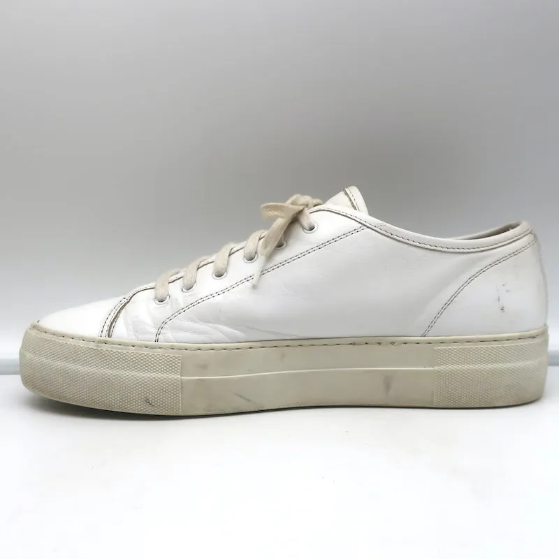 Frauen Common Projects Tournament Low Top Sneakers Weißes Leder Größe 38