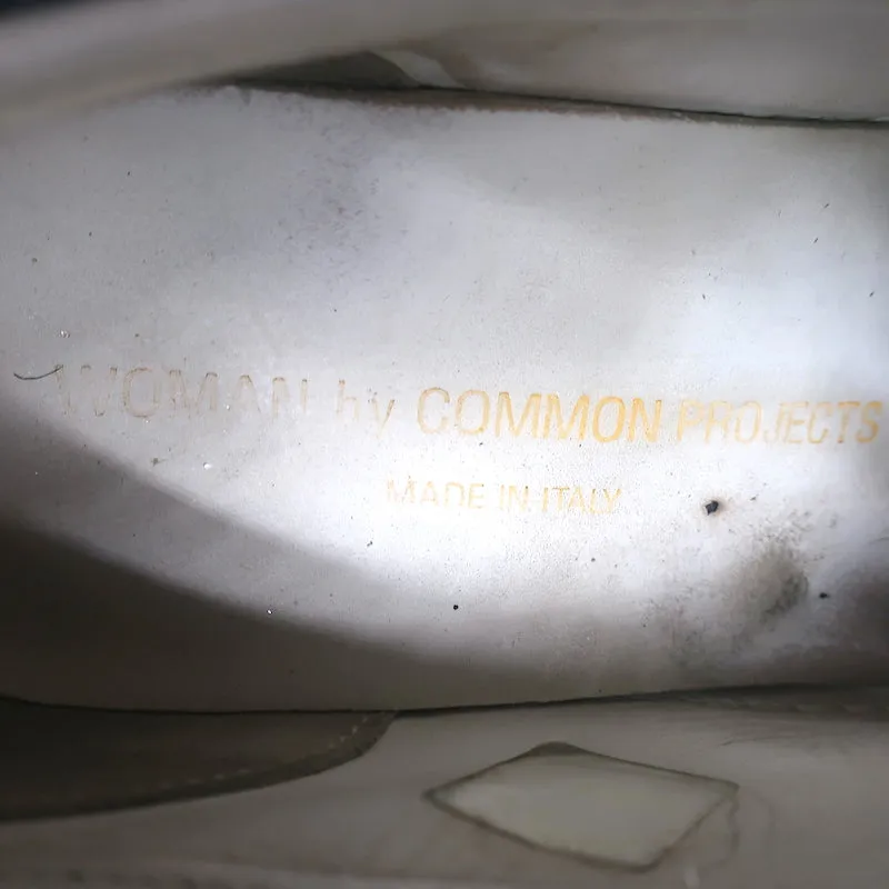 Frauen Common Projects Tournament Low Top Sneakers Weißes Leder Größe 38