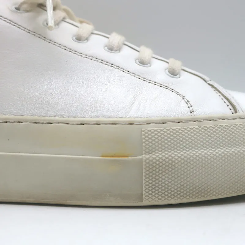 Frauen Common Projects Tournament Low Top Sneakers Weißes Leder Größe 38
